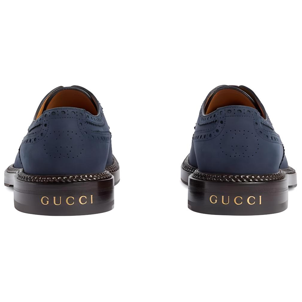Purchase Gucci Derby in Pelle ''Blu'' 669830-CJX00-4009