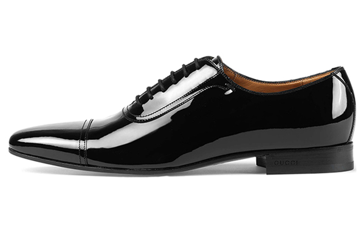 Gucci Leather Dress Shoes 'Black' 407290-BNC00-1000