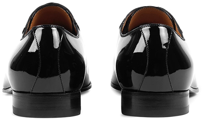 Gucci Leather Dress Shoes 'Black' 407290-BNC00-1000 Shop Gucci Leather Dress Shoes 'Black' 407290-BNC00-1000