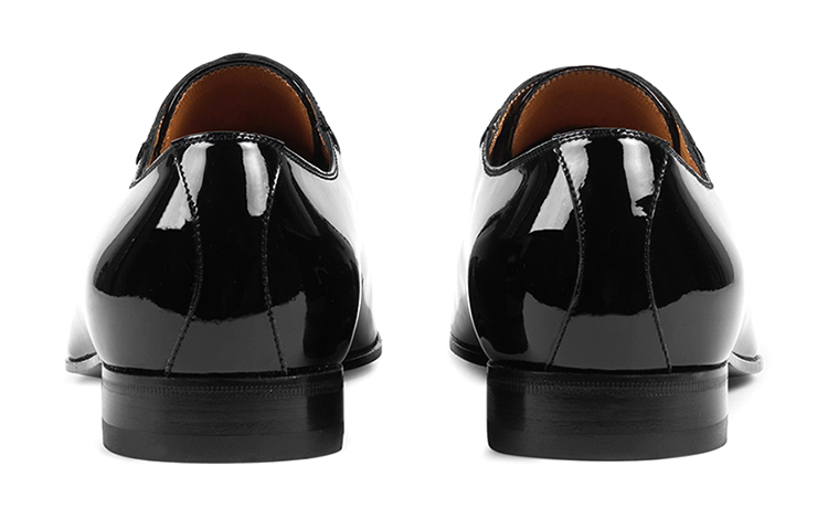 Shop Zapatos de Vestir de Cuero Gucci 'Negros' 407290-BNC00-1000