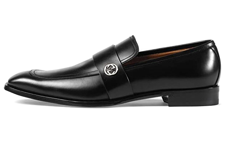 Gucci Leather Dress Shoes 'Black' 407295-DKG00-1000
