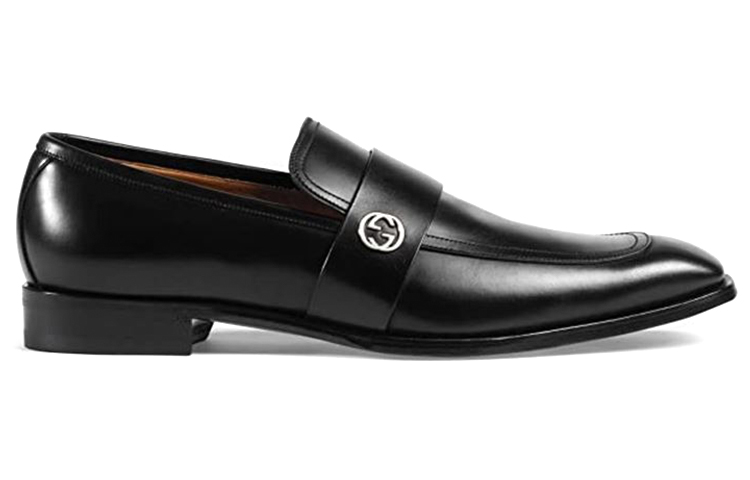 Order Zapatos de Vestir de Cuero Gucci 'Negros' 407295-DKG00-1000