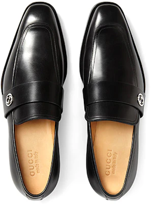 Zapatos de Vestir de Cuero Gucci 'Negros' 407295-DKG00-1000 Shop Zapatos de Vestir de Cuero Gucci 'Negros' 407295-DKG00-1000