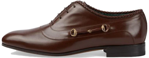 Buy Chaussures habillées en cuir Gucci ''Marron'' 757768-AACFH-2103