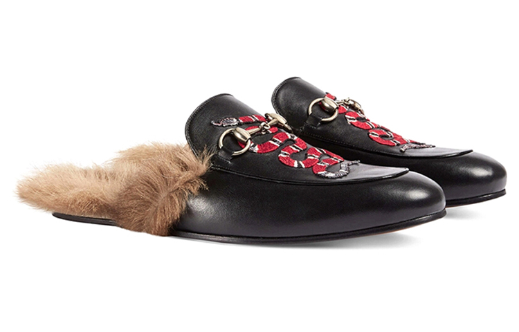 Lookbook Gucci Leather Fashion Low-Top 'Black' 429054-DLC50-1063
