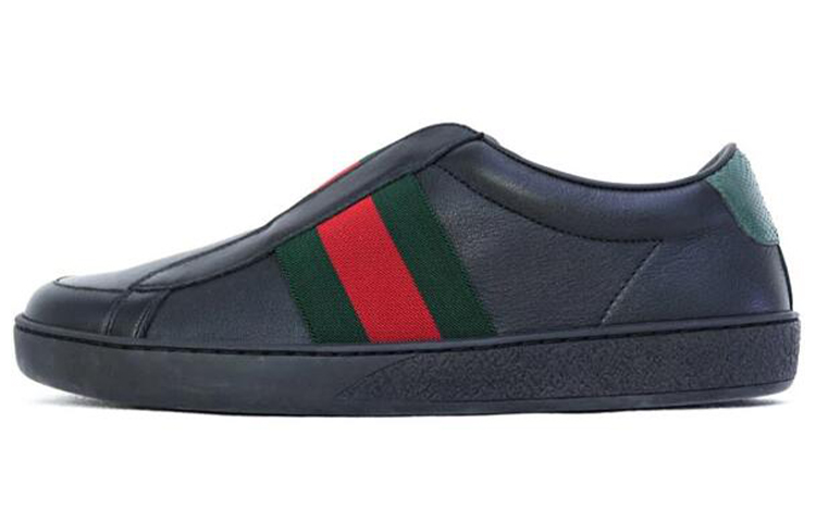 Gucci Leather Fashion Sneakers 'Black' 322749-A9LV0-1068