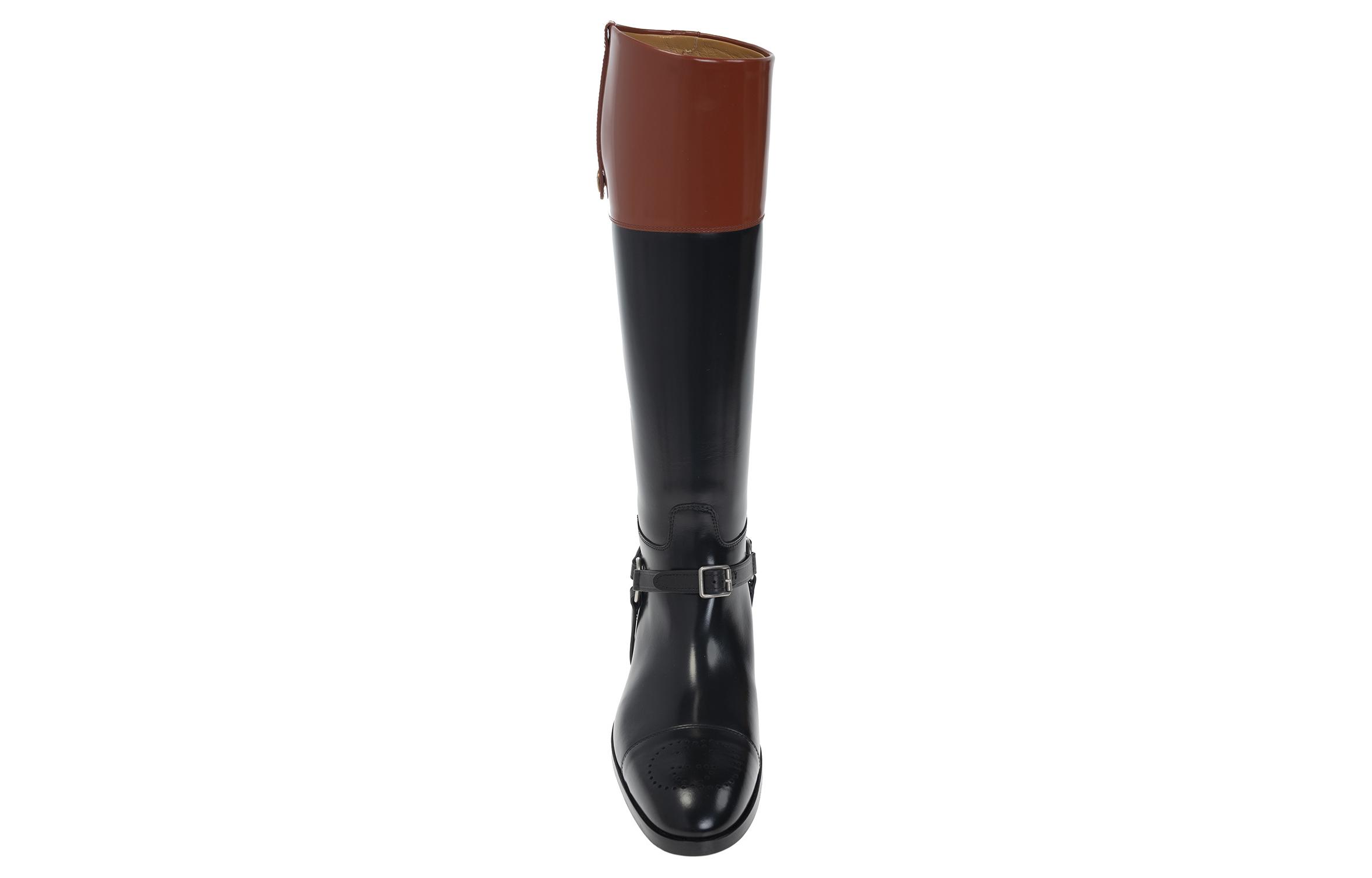 Purchase Botas Altas de Cuero Gucci 'Negro Confort' 675655-DS8J0-1079