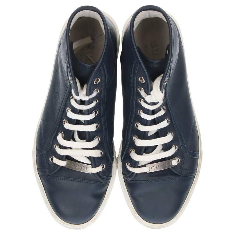 Lookbook グッチ レザー ハイ「ダークブルー」 423300-A9L00-4009