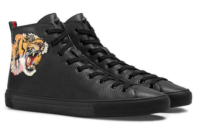 Lookbook Gucci Leder High ''Tiger'' Sneakers 451621-BXOA0-1060