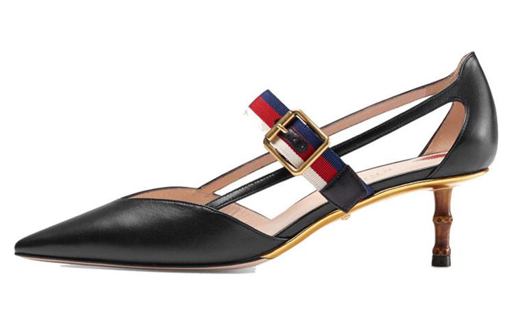 Gucci Leather High Heel 'Fashion Buckle' 460114-CQXS0-1183