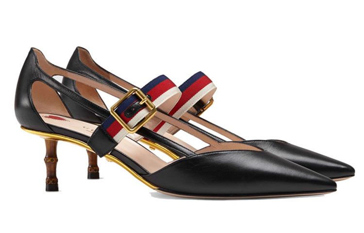 Lookbook Gucci Leather High Heel 'Fashion Buckle' 460114-CQXS0-1183