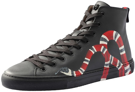 グッチ レザー ハイトップ "スネーク" 473770-AYOV0-1061 Order グッチ レザー ハイトップ "スネーク" 473770-AYOV0-1061