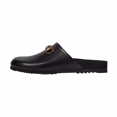 Gucci Leather Horsebit Sandal 'Black'