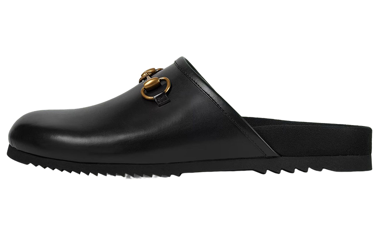 Gucci Leather Horsebit Sandal 'Black' 693279-1W600-1000