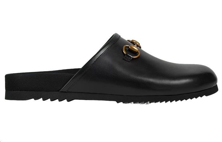 Order Sandal Kulit Gucci Horsebit 'Hitam' 693279-1W600-1000