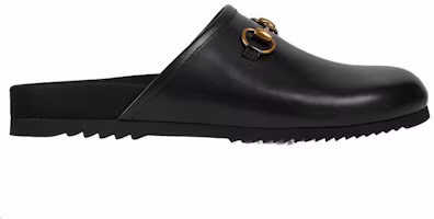 Order GUCCI 古馳 皮革馬銜扣涼鞋 黑色