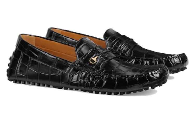 Order Mocassini in Pelle Gucci ''Neri'' 752621-EAAKW-1000
