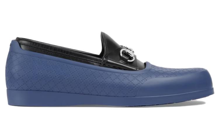 Order グッチ レザーローファー ブルー 759911-AACFG-1000