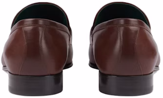 Purchase GUCCI古馳 皮革 時尚圓頭 樂福鞋 2cm 男款 棕色