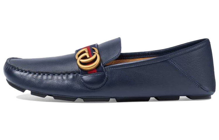 Gucci Horsebit Loafers Moccasins 'Navy' 450891-DTM10-4062