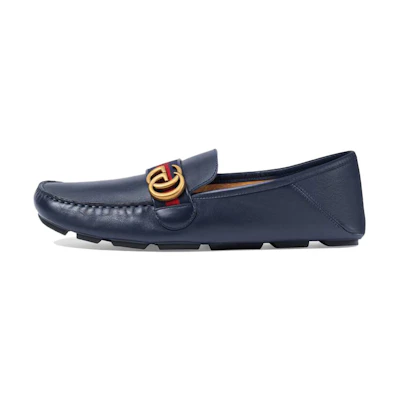 Gucci Horsebit Loafers Moccasins 'Navy'