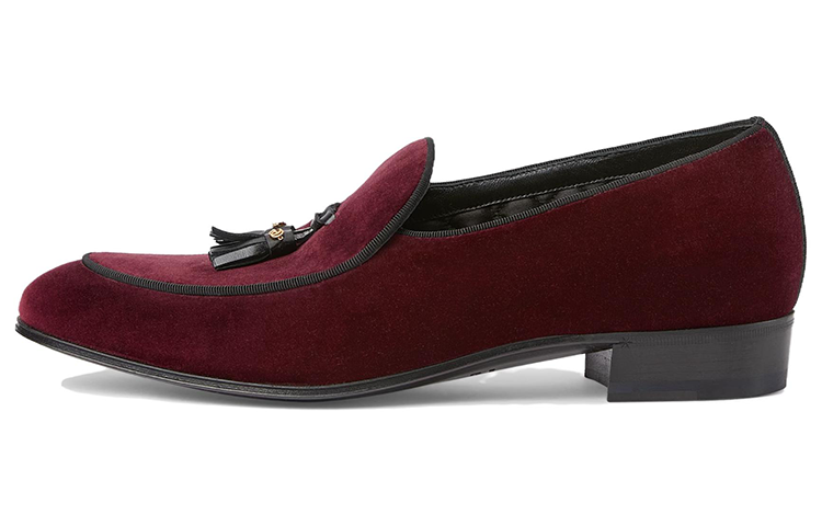 Gucci Leather Loafers 'Burgundy' 771086-FACL8-6143