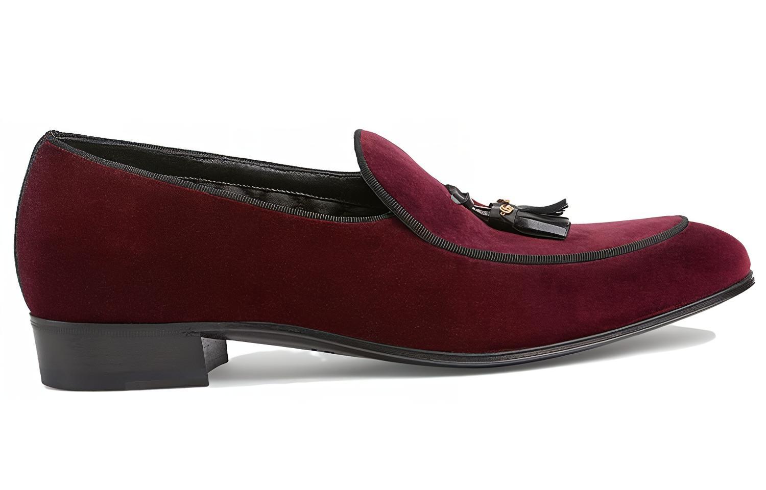 Order Mocasines de Cuero Gucci 'Burdeos' 771086-FACL8-6143