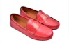 Lookbook Kasut Gucci Kulit Loafer Corak Lebah 'Merah' 497117-BTRR0-6473