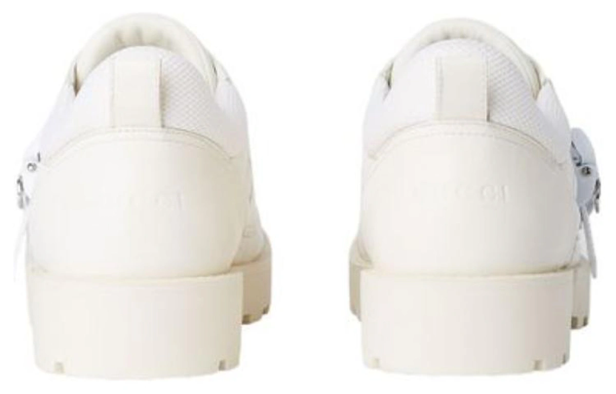 Gucci Leather Low-Top Sneaker 'Fashion Buckle - White'