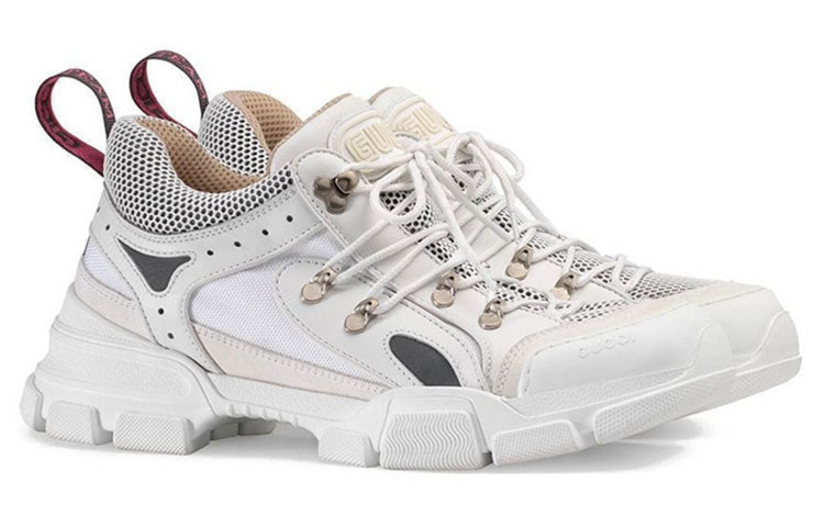 Lookbook 古驰白色低帮皮革运动鞋 543162-GG280-9087