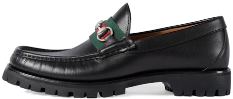 Gucci Leather Platform Loafer with Horsebit 'Black' 496246-ARPA0-1098 Gucci Leather Platform Loafer with Horsebit 'Black' 496246-ARPA0-1098