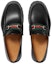 Shop Gucci Loafer Kulit Platform dengan Horsebit 'Hitam' 496246-ARPA0-1098