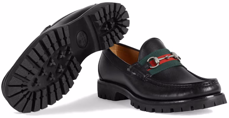Gucci Leather Platform Loafer with Horsebit 'Black' 496246-ARPA0-1098 Details for Gucci Leather Platform Loafer with Horsebit 'Black' 496246-ARPA0-1098