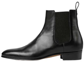 Gucci Leather Pointed Toe Ankle Boots 'Black' 624661-CDZK0-1000 Gucci Leather Pointed Toe Ankle Boots 'Black' 624661-CDZK0-1000