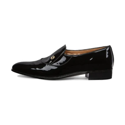 Gucci Leather Round-Toe Loafer 'Black'