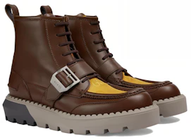 Lookbook Stivali Gucci in Pelle Punta Tonda con Zip ''Brown Comfort'' 739867-AABZ0-2346
