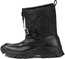 Gucci Leather Round Toe Comfort Ankle Boots 'Black' 758814-AACRY-1000 Gucci Leather Round Toe Comfort Ankle Boots 'Black' 758814-AACRY-1000