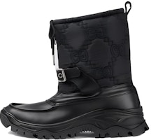 Gucci Leather Round Toe Comfort Ankle Boots 'Black' 758814-AACRY-1000 Gucci Leather Round Toe Comfort Ankle Boots 'Black' 758814-AACRY-1000