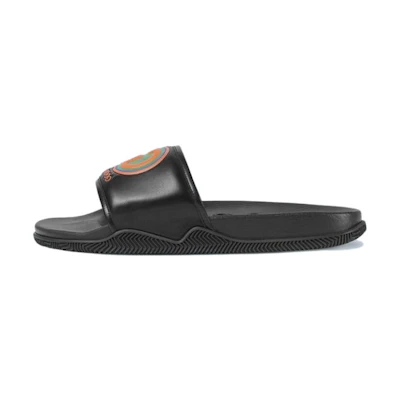 Gucci Leather Round Toe Flat Sandal 'Black'
