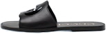 Gucci Kulit Hujung Bulat Slip-On 'Fashion Slide Hitam' 693278-US000-1000