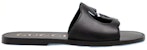 Gucci Kulit Hujung Bulat Slip-On 'Fashion Slide Hitam' 693278-US000-1000