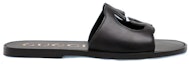 Order Gucci Kulit Hujung Bulat Slip-On 'Fashion Slide Hitam' 693278-US000-1000
