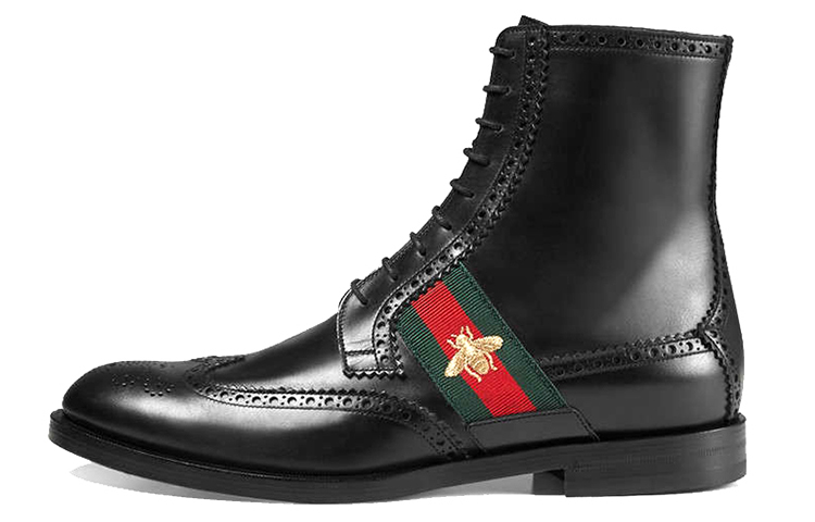 Gucci Leather Short Boots 'Black Fashion' 411767-DKG20-1060