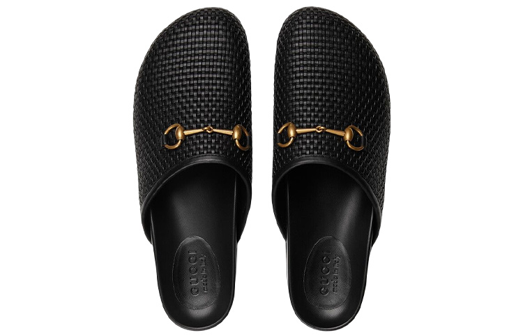 Lookbook Gucci Zapatillas de Cuero Sin Cordones 'Negro' 746321-AACAX-1000