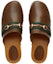 Shop Gucci Kasut Kulit Slip-On 'Fesyen Coklat' 699377-0G0P0-2360