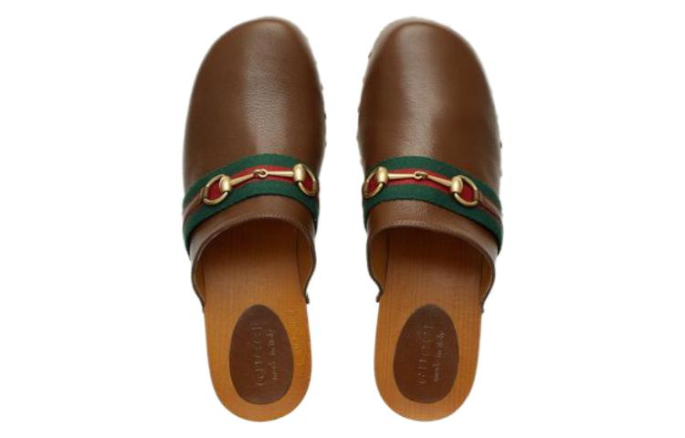 Shop Gucci Leather Slip-On 'Brown Fashion' 699377-0G0P0-2360