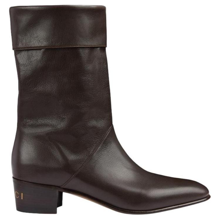 Order Botines de Cuero sin Cordones Gucci 'Marrón' 759472-AACAI-2140