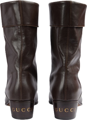 Gucci Leather Slip-On Ankle Boots 'Brown' 759472-AACAI-2140 Purchase Gucci Leather Slip-On Ankle Boots 'Brown' 759472-AACAI-2140