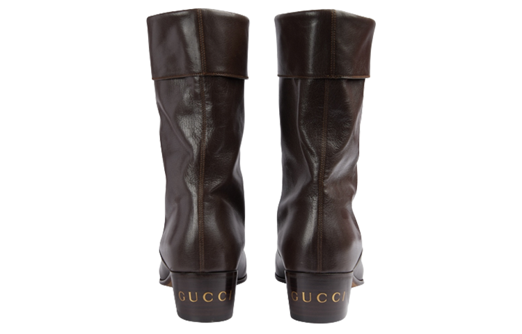 Purchase Botines de Cuero sin Cordones Gucci 'Marrón' 759472-AACAI-2140