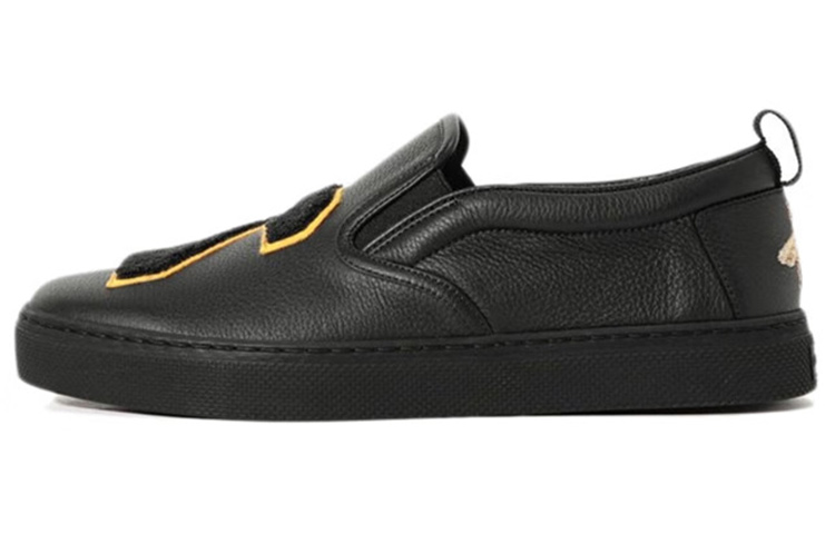 Gucci Leather Slip-On Round-Toe Low-Top Sneaker 'Black' 449975-BXO60-1070